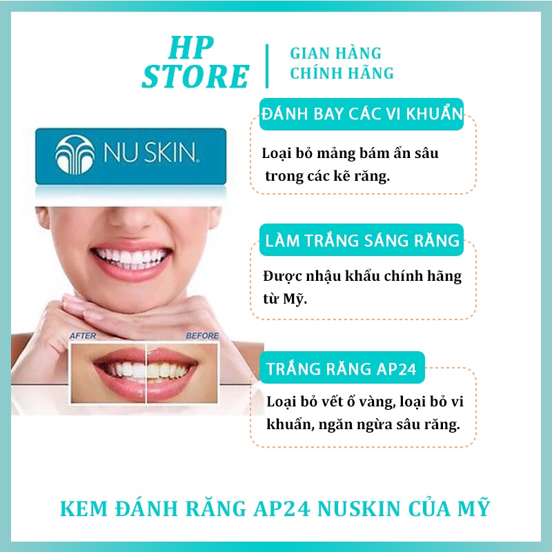 Kem Đánh Răng AP24 Nuskin - Giải Pháp Giúp Trắng Răng Hàng Đầu Tại Mỹ - 110g