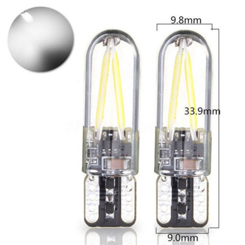 1 đèn LED T10 194 168 W5W COB cao cấp cho xe hơi