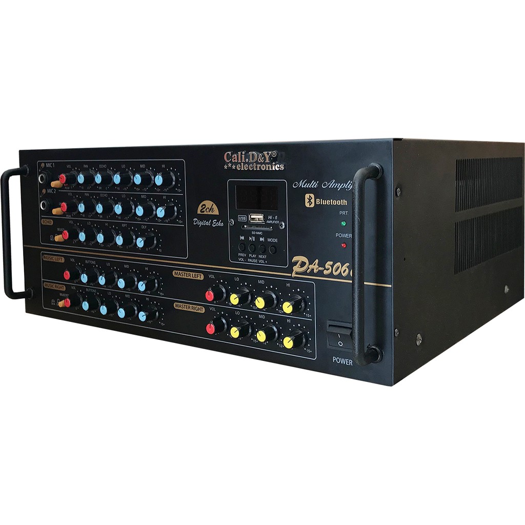 Amply 24 Sò Bluetooth Sân Khấu Karaoke Hội Thảo Gia Đình Cali.D&Y PA-506C