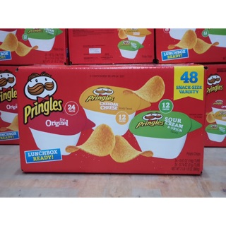 Combo 10 hủ Khoai tây chiên Pringles Original hũ nhỏ tiện lợi 21g.