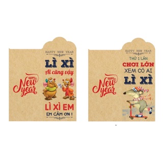 Sấp 10 bao lì xì 2020