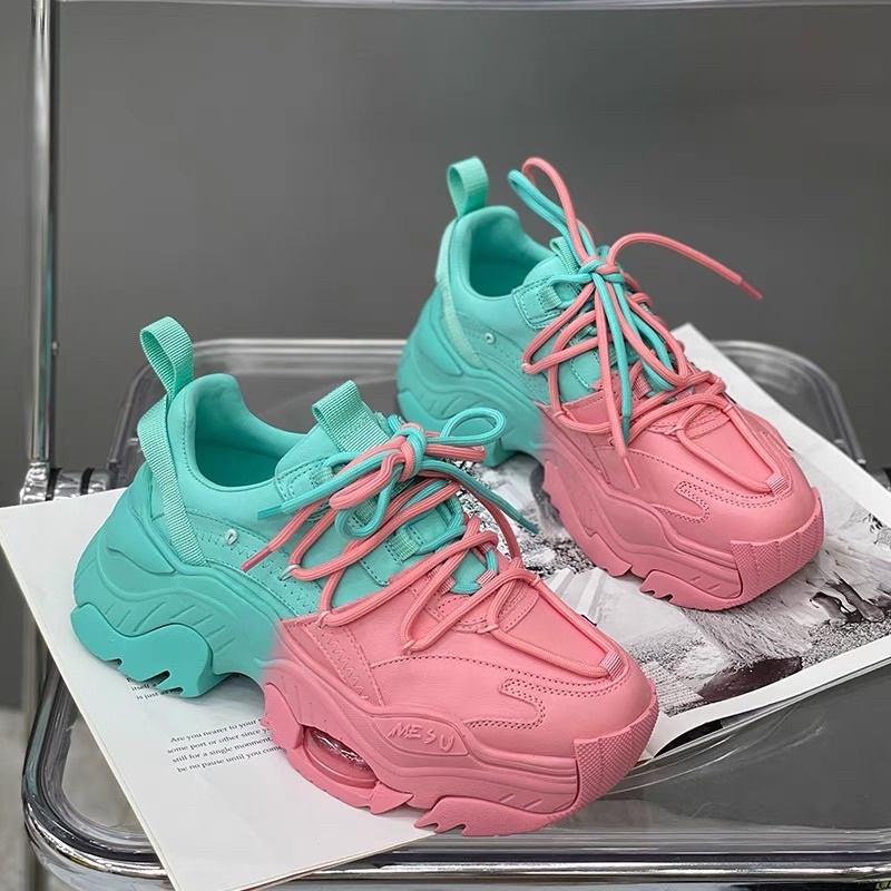 Mẫu giày thể thao nữ Sneaker màu sắc siêu hot trend 2021