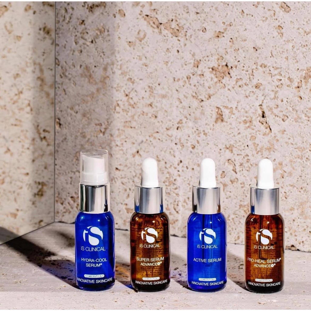 Tinh Chất Cấp Ẩm, Phục Hồi, Sáng Da Serum iS Clinical Hydra Cool - Pro Heal - Super Serum - Lightening 3.75ml / 15ml