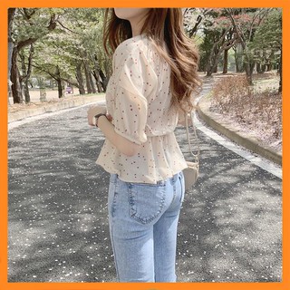 Sơ mi nữ tính vải voan chun eo  [TTBK]