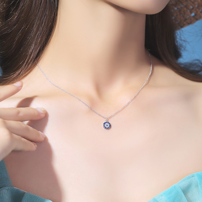 [Mẫu mới] Dây chuyền nữ đính đá bạc thiết kế đơn giản có thể điều chỉnh độ dài XB-DB40 Bảo ngọc jewlery