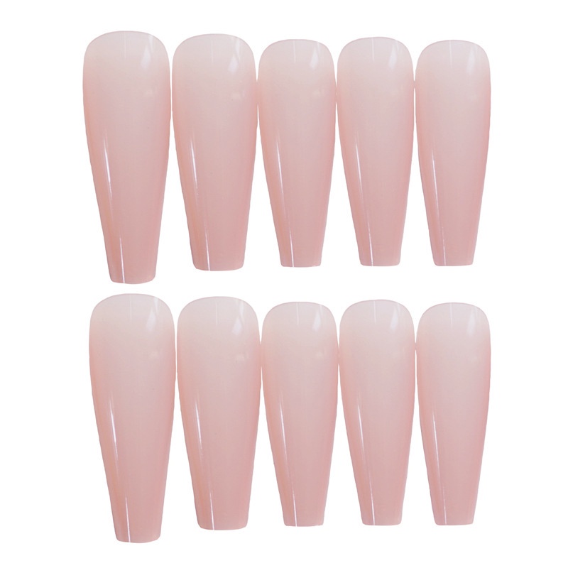 Set 24 móng tay giả YADORNOS màu hồng nhạt che phủ toàn diện