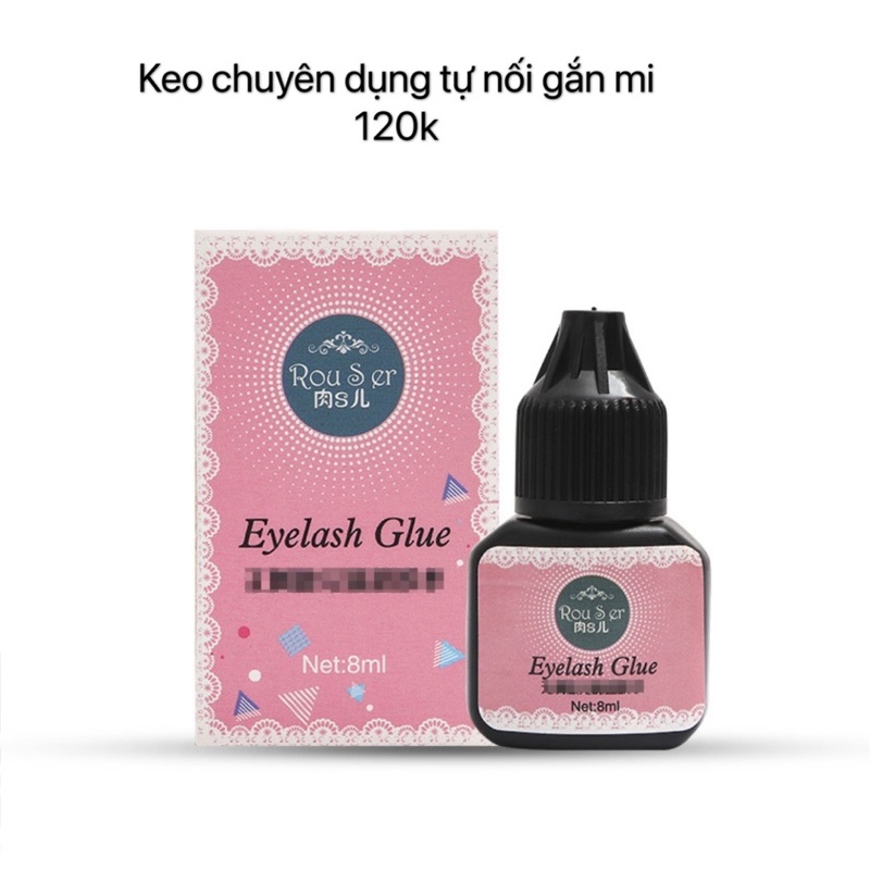 Keo nối mi chữ A không cay giữ mi được 1 tháng