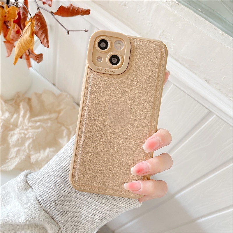 Ốp điện thoại da viền silicon cho Iphone13 12 11pro 13pro max 12 11 11pro 12 Pro Max