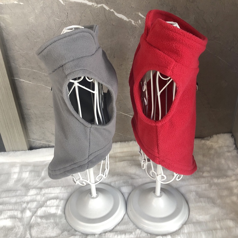 Áo giữ ấm cho chó cưng vải dày màu trơn phong cách thu đông