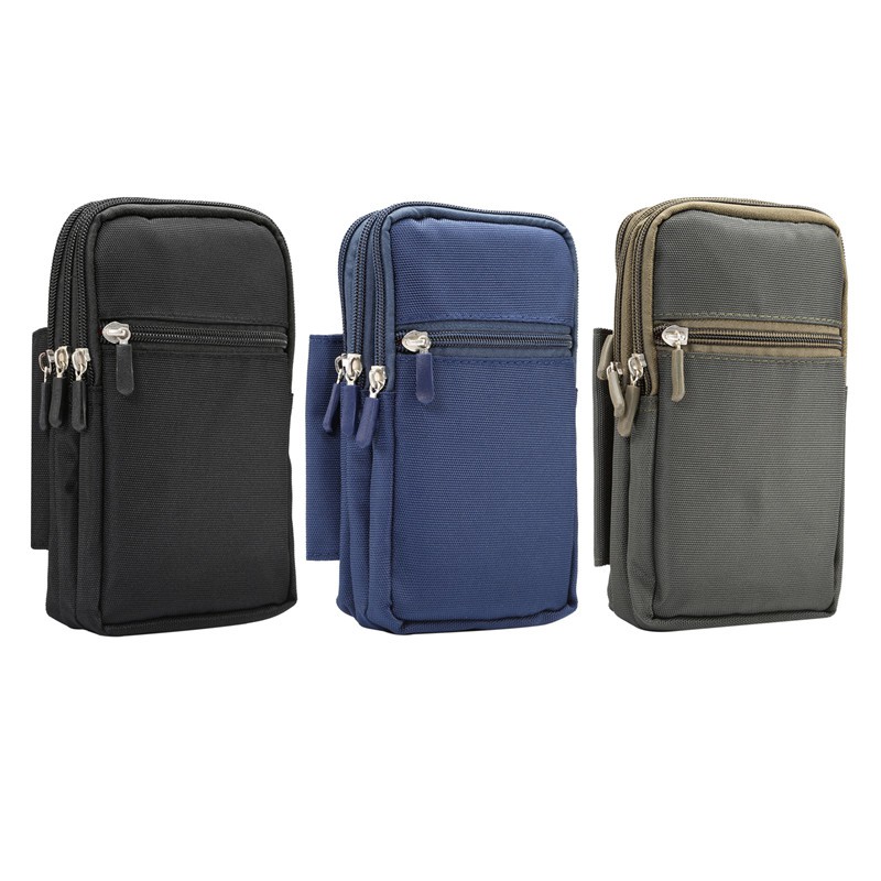 7 inch Bốn lưới Túi thắt lưng polyester Phiên bản dọc Túi đựng Zipper vỏ điện thoại | BigBuy360 - bigbuy360.vn