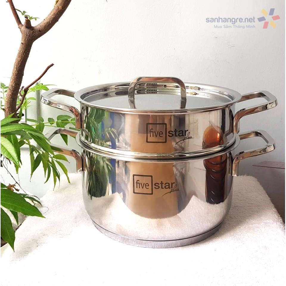 Bộ Nồi Xửng 3 Đáy Inox 304 Fivestar Plus 20cm FPNX20001 HÀNG CHÍNH HÃNG FIVESTAR Bảo Hành 25 Năm