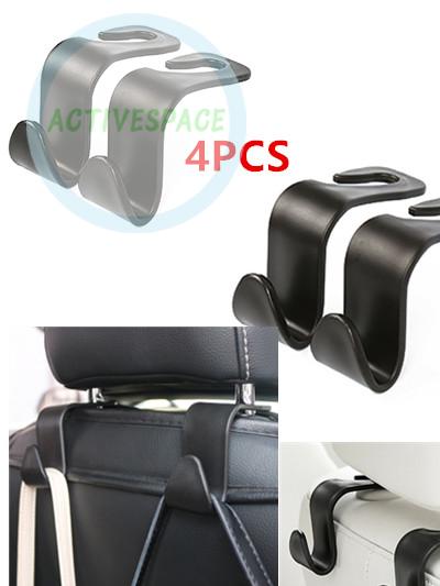 Set 4 móc treo gắn sau ghế xe ô tô sắp xếp gọn gàng tiện dụng