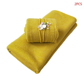 2 Pcs Newborn Photography Props Baby Wraps Blanket Photo  Accessories