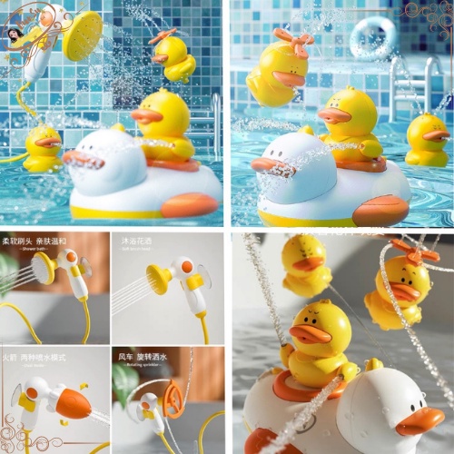 Đồ Chơi Vịt Phun Nước Thả Bồn Tắm Bể Bơi Cho Bé Duck Shower Vịt Con Phun Nước 5 Chế Độ Phun Siêu Thích Thú Dunsu.Pk