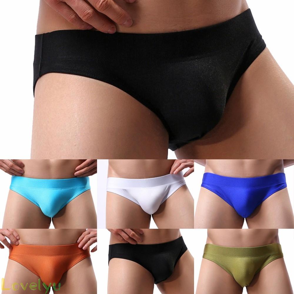 【LOVELYU】Briefs 1 Pcs Breathable Comfortable Fashion Men's Solid Color Underpants【Good Quality】