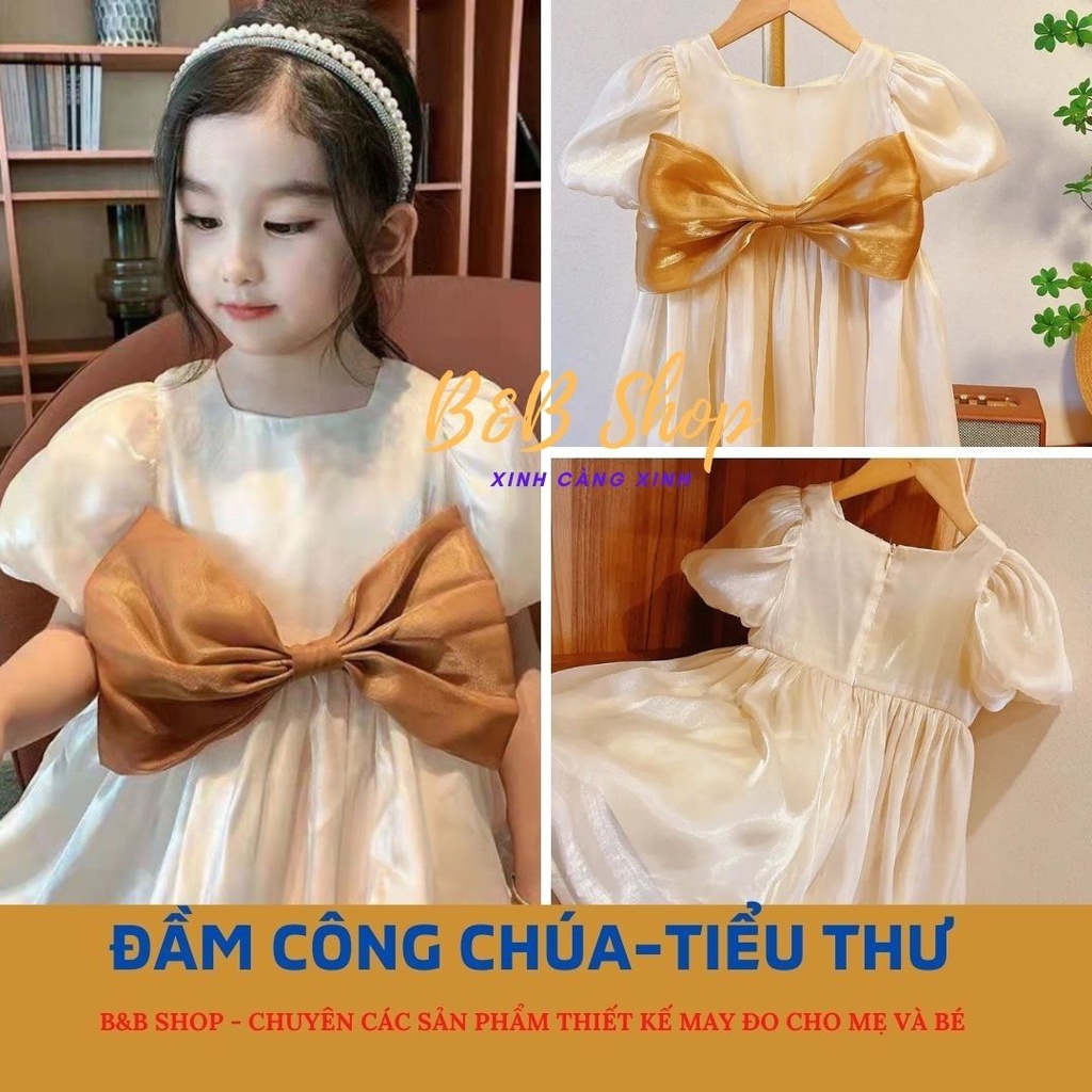 Đầm Công Chúa Thời Trang Cao Cấp -  Váy Tiểu Thư Cực Dễ Thương Dành Cho Các Bé Gái 2–8 Tuổi Bao Đổi Trả Có Quà Tằng Kèm