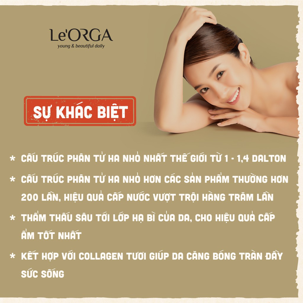 Serum Dưỡng Ẩm Le'Orga - Tinh Chất Cấp Nước Cho Da Khô, Mụn, Hỗn Hợp, Giúp Căng Bóng Dưỡng Trắng Trẻ Hoá | BigBuy360 - bigbuy360.vn