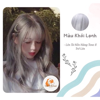 Thuốc nhuộm tóc màu xám khói lạnh + tặng oxi dưỡng