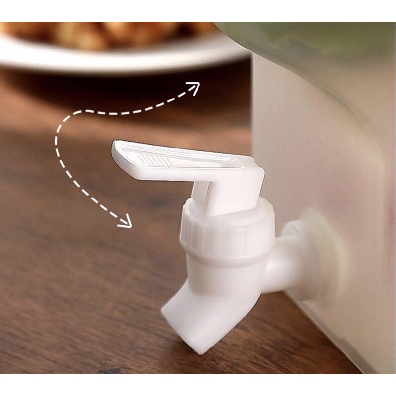 Bình Nước 3,5L Để Tủ Lạnh Có Vòi Chịu Nhiệt Cao Nhựa PP Cao Cấp