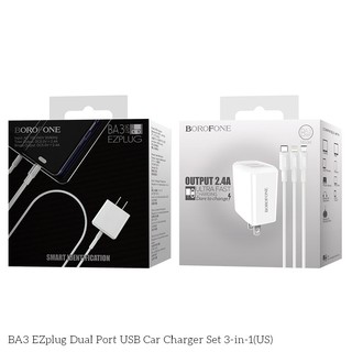 BỘ CÓC CÁP SẠC BOROFONE BA3