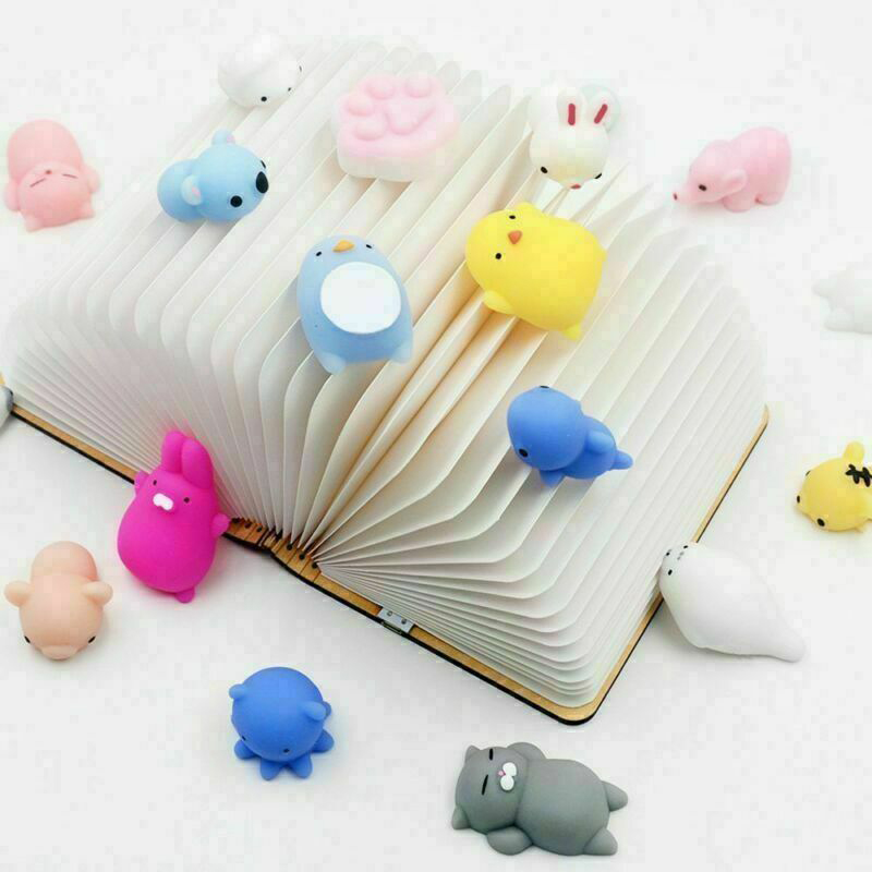 Set 10 đồ chơi bóp dẻo hình động vật dễ thương giúp giảm căng thẳng
