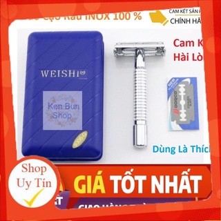 Cạo râu Inox cổ điển chất lượng cao Weishi Xịn