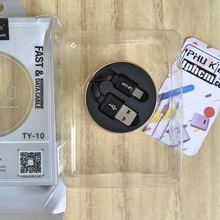 CÁP SẠC MICRO USB DÂY DẺO RÚT LECUN TY-10