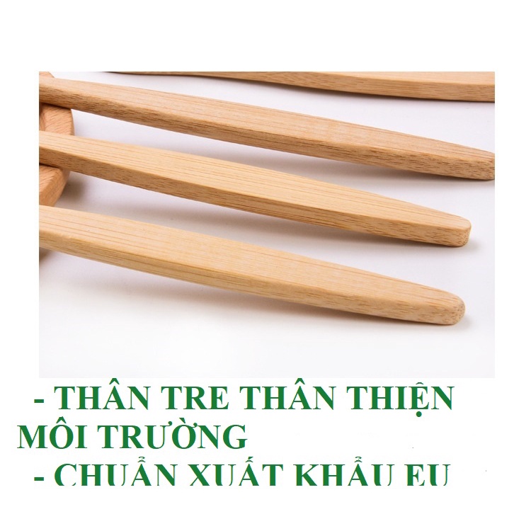 Bàn chải tre lông mềm thân thiện môi trường- bàn chải du lịch dùng cho cá nhân khách sạn resort