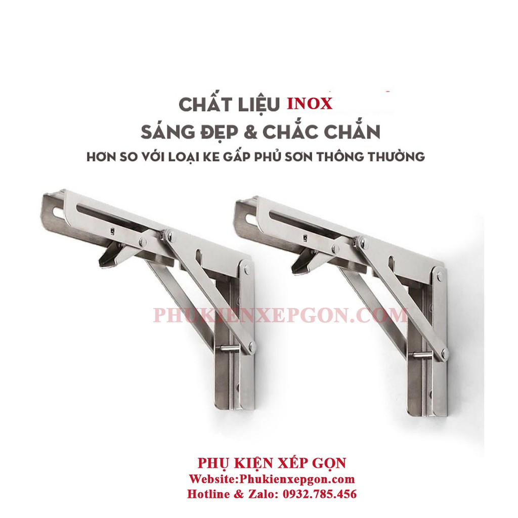 Bản lề gập, ke gập thông minh, giá đỡ bàn gập, phụ kiện bàn gập bộ 2 cái | BigBuy360 - bigbuy360.vn