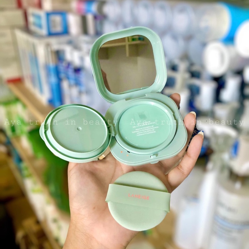 Phấn Nước LANEIGE Neo Cushion Matte Xanh Mint Tone 21N SPF42 PA++ Hàn Quốc