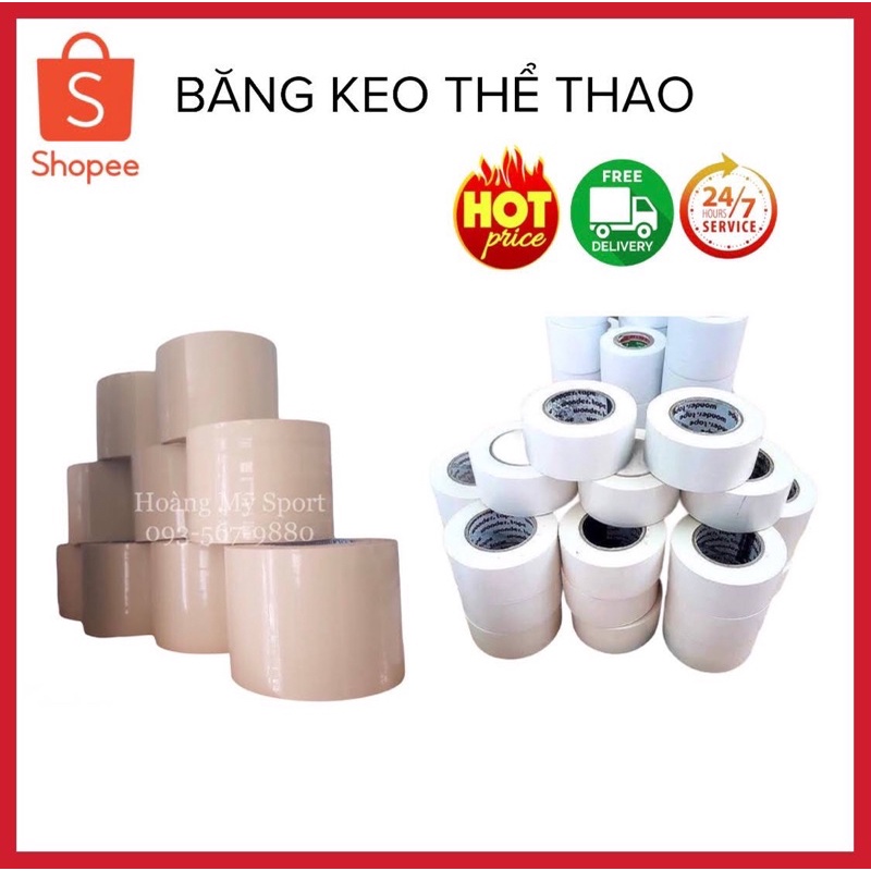 Băng keo thể thao, Băng keo quấn cơ đá bóng đá banh tránh chấn thương bảo vệ cổ tay cổ chân đầu gối chơi tenis cầu lông