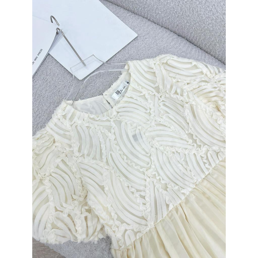 Áo baby doll ren phối tơ