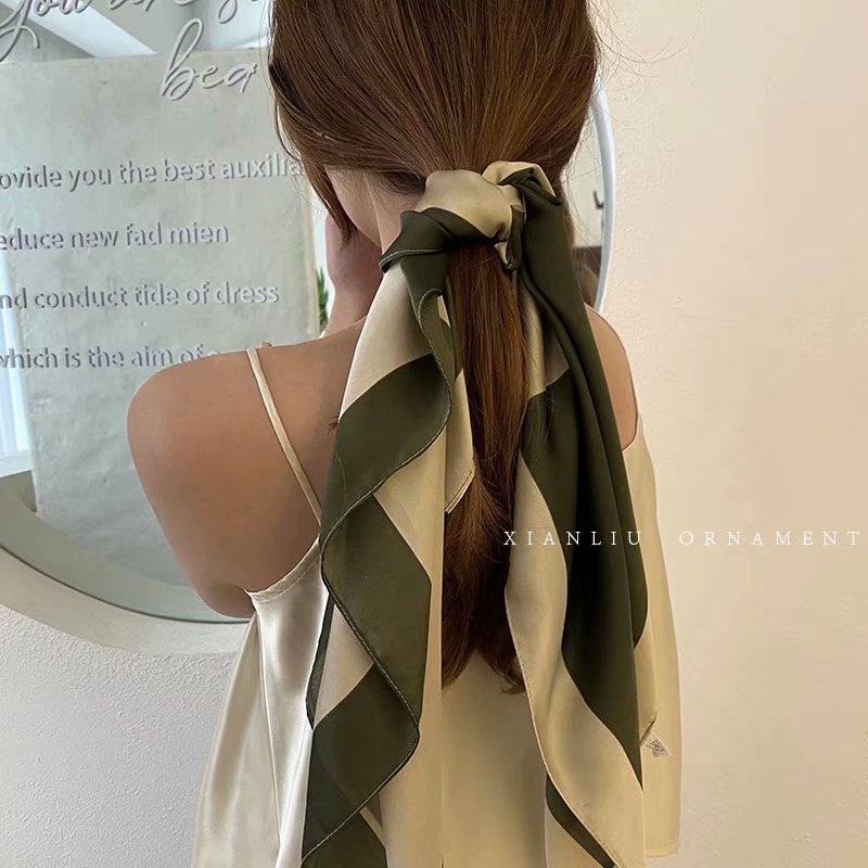 Khăn choàng cổ hình vuông 70cm chất lụa hợp thời trang cho nữ