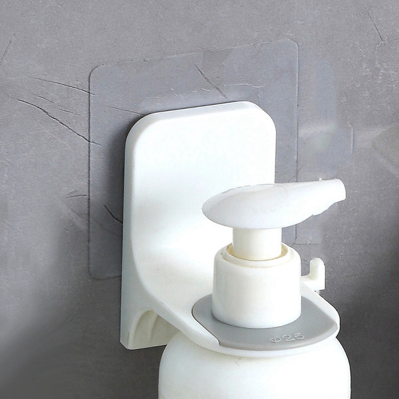 Móc Treo Chai Nước Rửa Tay / Sữa Tắm Dán Tường Không Cần Khoan Lỗ Tiện Dụng