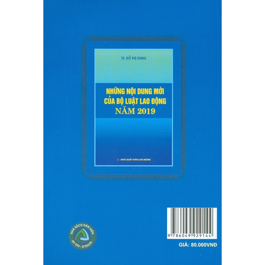 Sách - Những Nội Dung Mới Của Bộ Luật Lao Động Năm 2019 | BigBuy360 - bigbuy360.vn