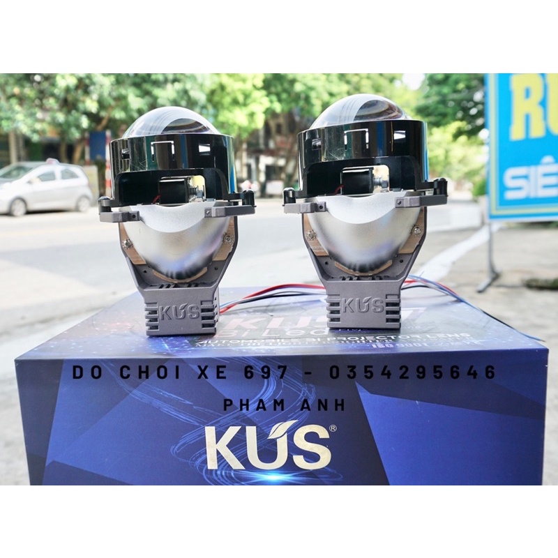 [Giá 1 quả] Bi cầu KUS 22 70W 6+3 có trợ pha. Nhiệt màu 6000K 12V BH 24 tháng