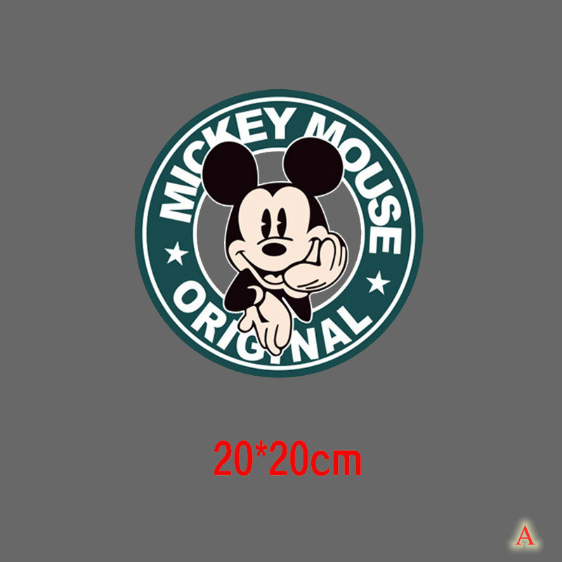 Miếng dán ủi họa tiết thêu nhân vật hoạt hình Disney