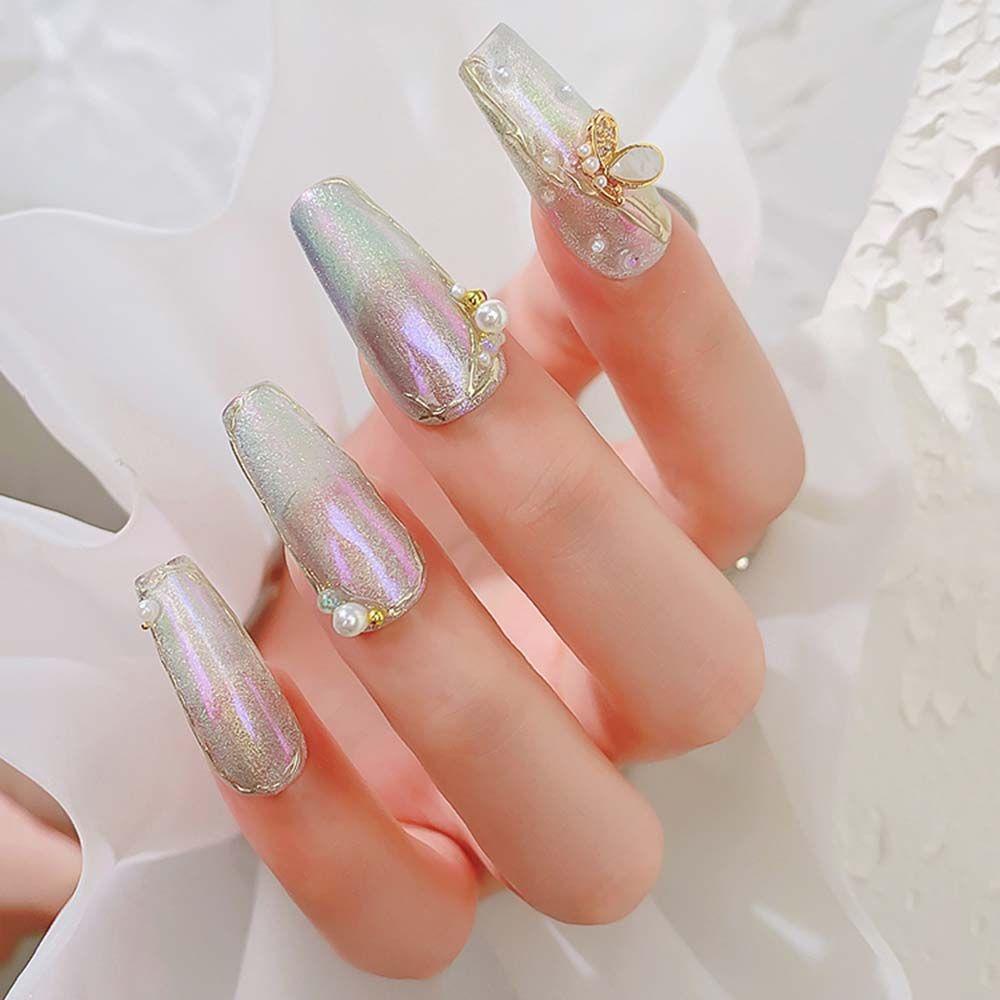 Phụ Kiện Trang Trí Móng Tay Hình Bướm Sang Trọng DIY