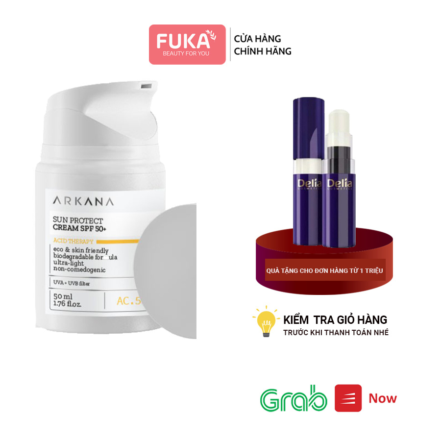 Kem chống nắng ARKANA - Kem chống nắng sinh học SPF 50+ dùng cho mọi loại da