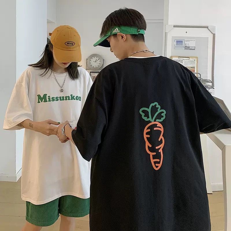 Áo thun tay lỡ unisex Missunkon cà rót