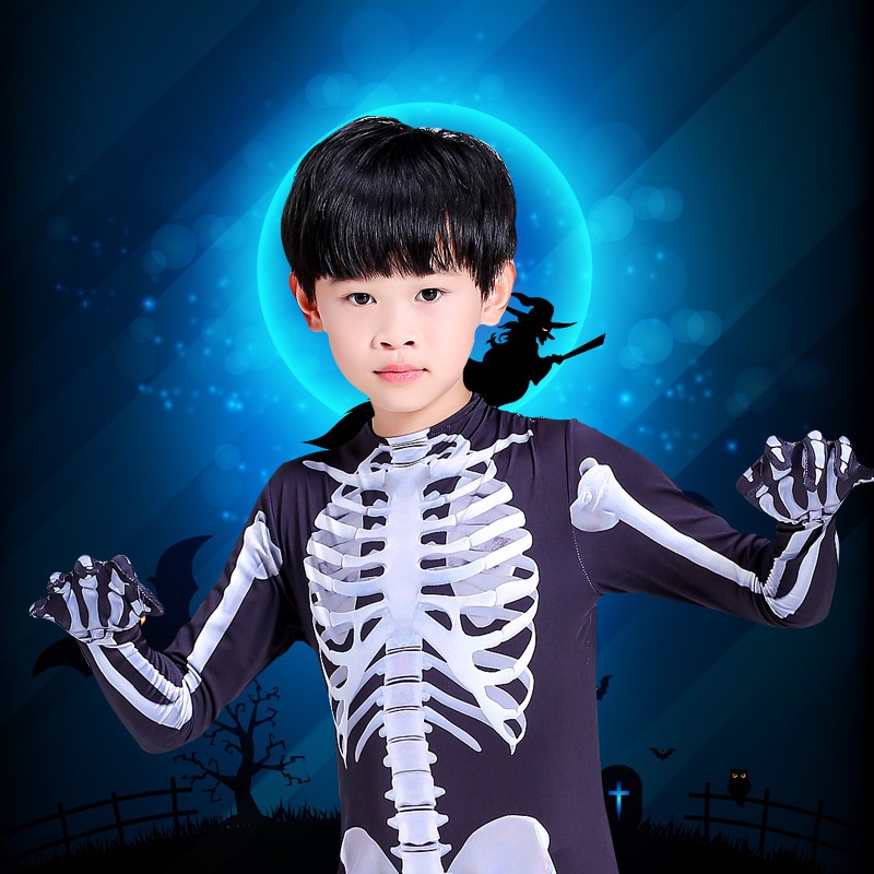 Bộ đồ hóa trang lễ hội Halloween hình bộ xương độc đáo