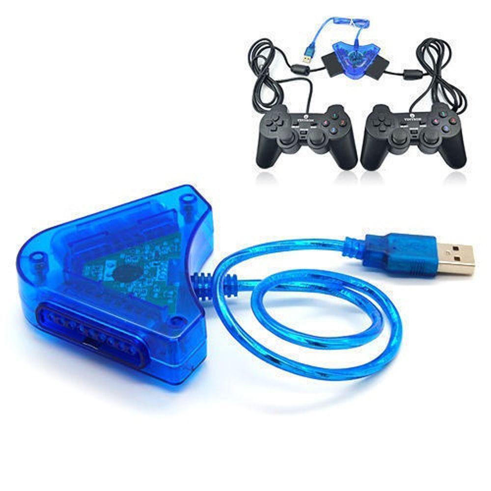 Tay Cầm Chơi Game PSX PS1 PS2 Hai Đầu USB Cho PC PS2