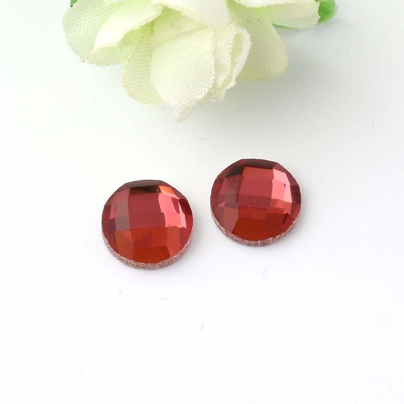 Set 50 Viên Đá Thủy Tinh Tròn 6mm Lấp Lánh Trang Trí Điện Thoại