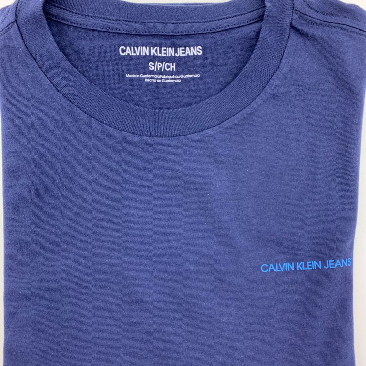 Áo Calvin Klein Jeans Classic Fit Crewneck T- shirt - Navy