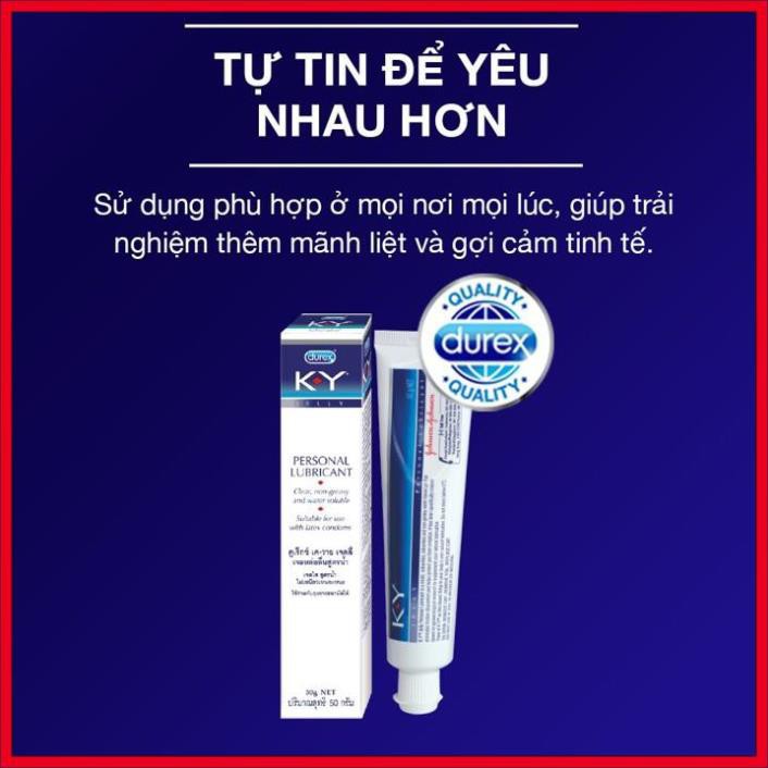 Gel bôi trơn Durex KY 50ml Thailand cho nam nữ tăng khoái cảm, kéo dài thời gian an toàn hiệu quả cao