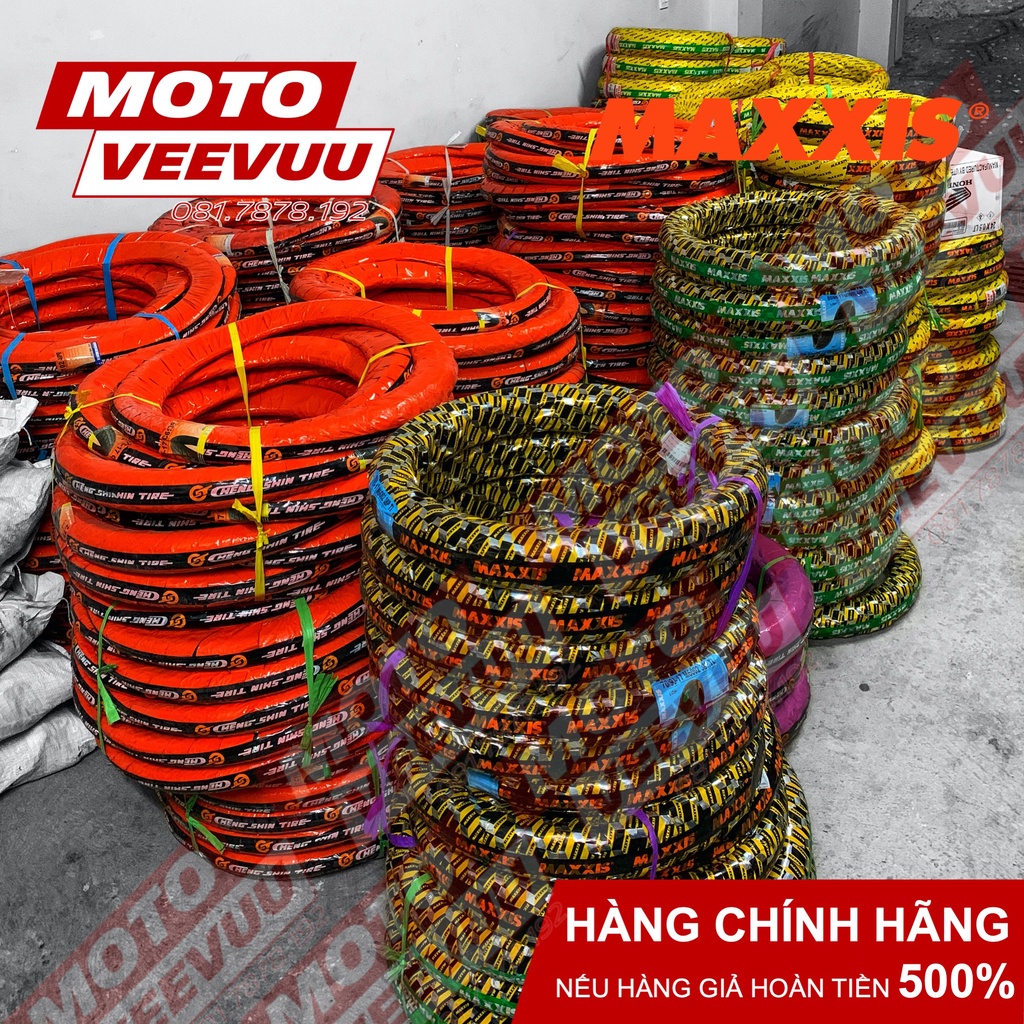 Vỏ lốp xe Maxxis Gai xương cá phượng hoàng V6 (Dùng ruột) 50/90-17, 60/90-17, 70/90-17, 80/90-17