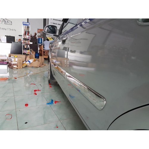 Nẹp sườn xe Hyundai Getz mạ Crom - Bộ 4 Nep suon o to