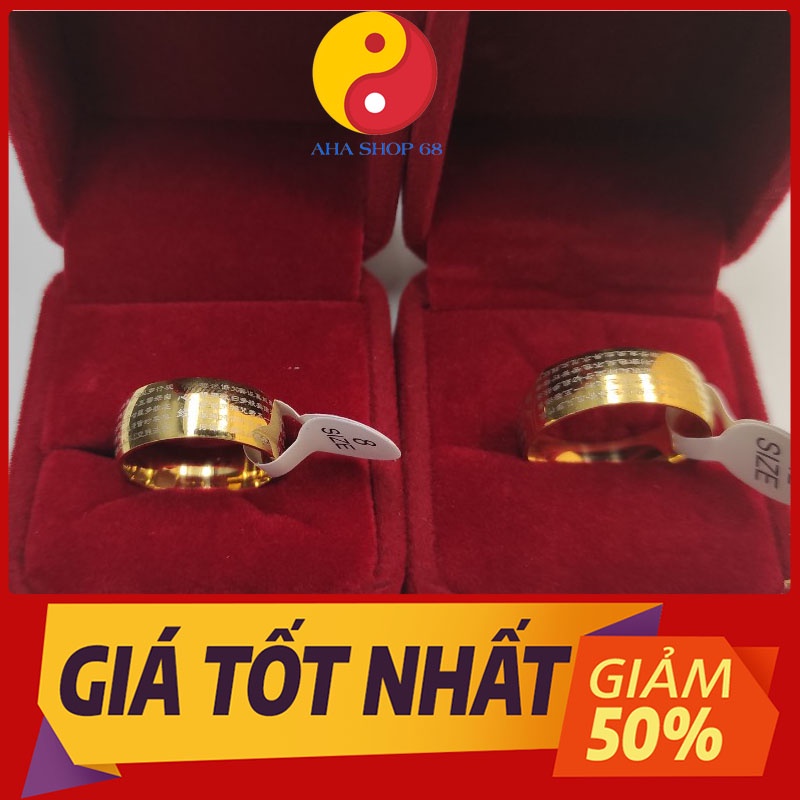 Nhẫn Nam Nữ Titan Khắc Kinh Chú Đại Bi – Giải Nghiệp Trừ Tai Giúp Vượt Qua Khổ Ải – Giàu Sang Phú Quý