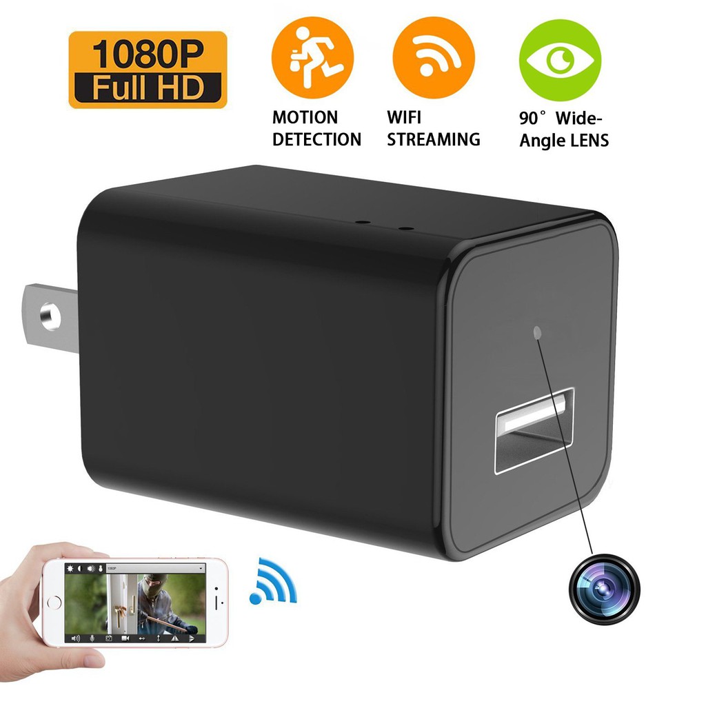 Camera củ xạc, kết nối wifi xem từ xa Camera Wifi mini chống trộm  góc nhìn 360 độ ,camera giám sát ẩn 1080p full hd