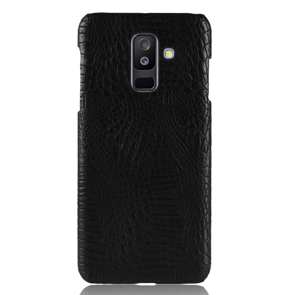 Samsung Galaxy A6 / A6+ 2018 Casing Fashion Crocodile Pattern Hard PC PU Leather Back Cover Galaxy A6 Plus Hard Plastic Case  Phone Cover
